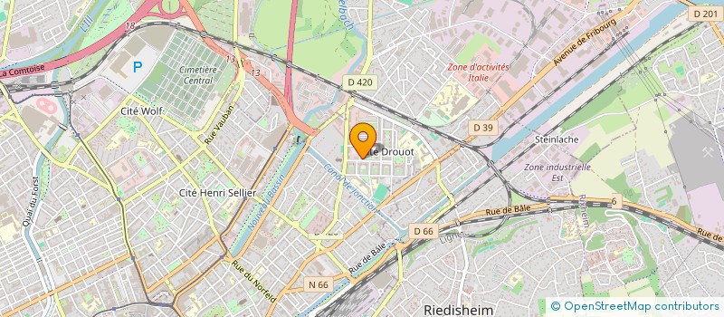 localisation de l'entreprise 420 289 993   BALDERSHEIM