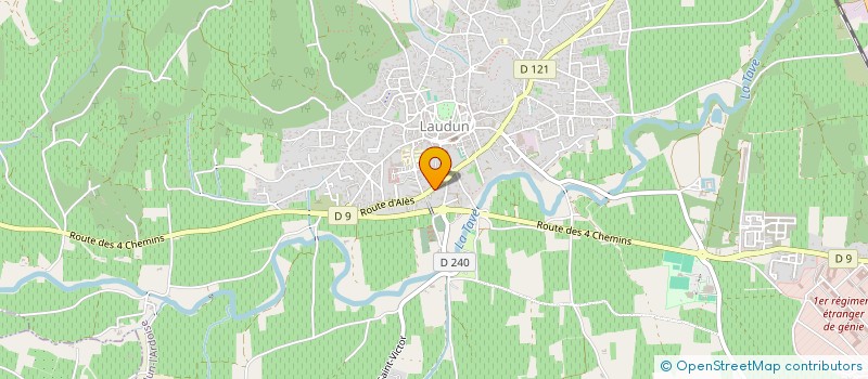 localisation de l'entreprise 420 308 991   LAUDUN-L'ARDOISE