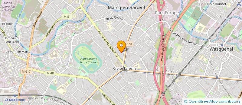 localisation de l'entreprise 420 961 856  à MARCQ-EN-BARŒUL