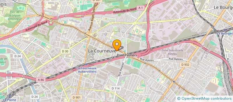 localisation de l'entreprise 420 987 414  à LA COURNEUVE