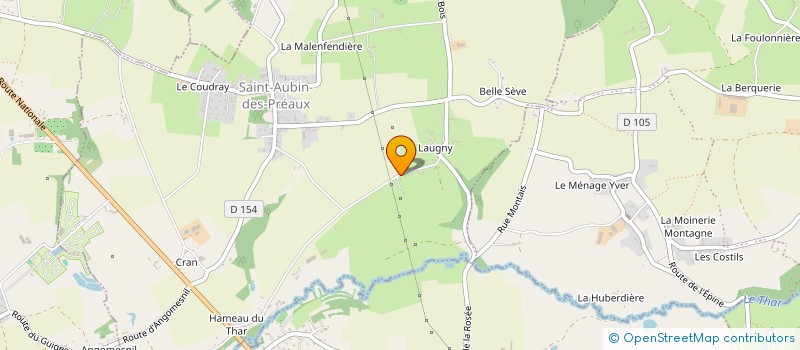 localisation de l'entreprise 420  SAINT-AUBIN-DES-PREAUX