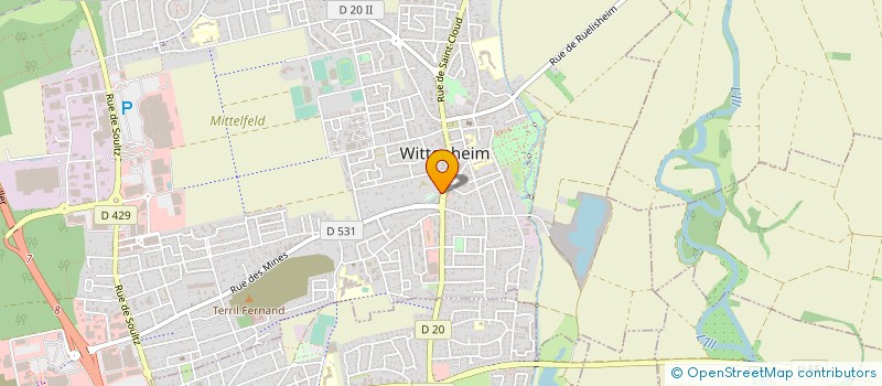 localisation de l'entreprise 421 135 591   WITTENHEIM