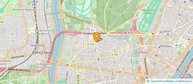 localisation de l'entreprise 421 309 055 à BOULOGNE-BILLANCOURT