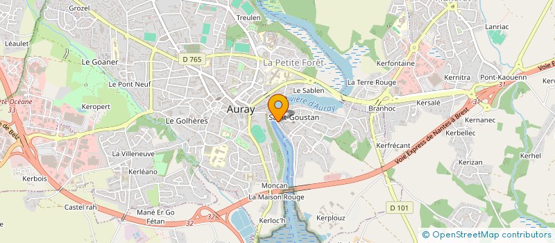 localisation de l'entreprise 421 327 115  à AURAY