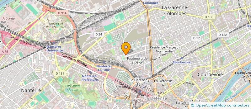 localisation de l'entreprise 421 419 680 à COURBEVOIE