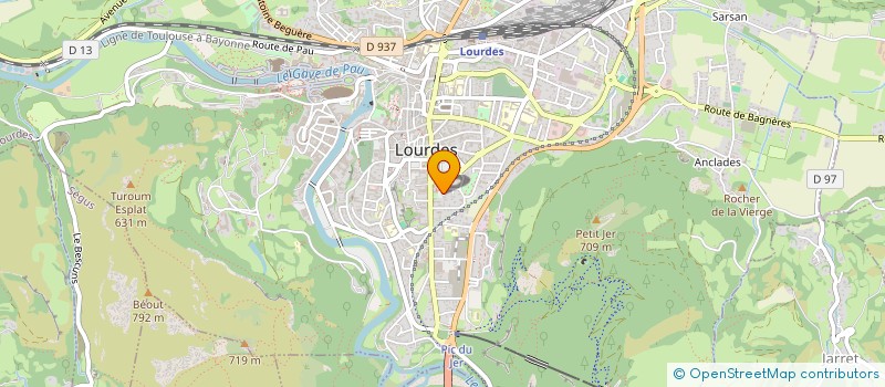 localisation de l'entreprise 421 768 730   LOURDES