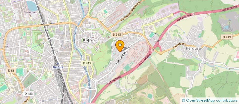 localisation de l'entreprise 421 770 256   BELFORT