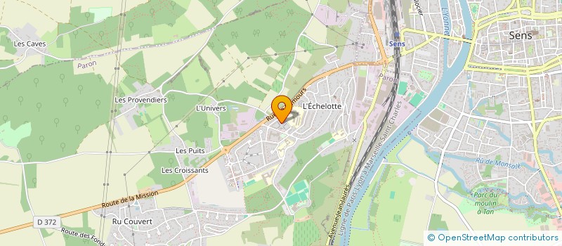 localisation de l'entreprise 421 771 890   SENS