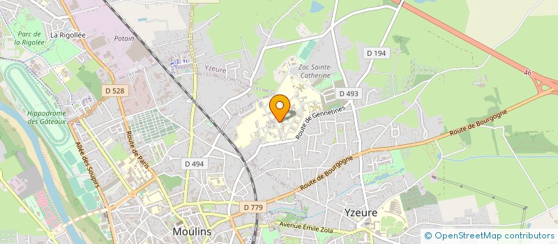 localisation de l'entreprise 422 559 195 à YZEURE