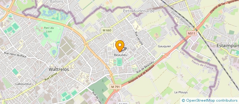 localisation de l'entreprise 422 659 631   WATTRELOS