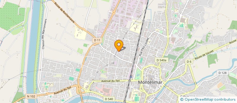 localisation de l'entreprise 422 743 476 à MONTELIMAR