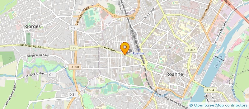 localisation de l'entreprise 422 855 148 à ROANNE