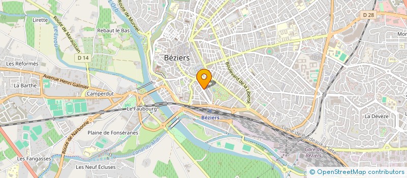 localisation de l'entreprise 422 879 726   BEZIERS