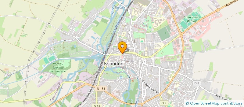 localisation de l'entreprise 423 067 560 à ISSOUDUN