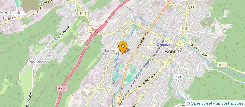 localisation de l'entreprise 423 254 689 à OYONNAX