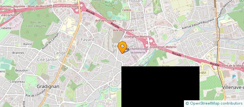 localisation de l'entreprise 423 437 995   GRADIGNAN