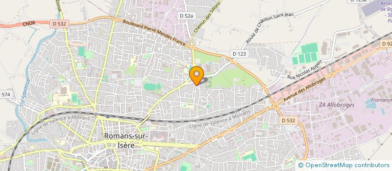 localisation de l'entreprise 423 550 078   ROMANS-SUR-ISERE