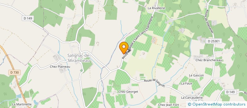 localisation de l'entreprise 423 610 302   ROUFFIGNAC