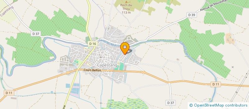 localisation de l'entreprise 423 886 795 à CAPESTANG