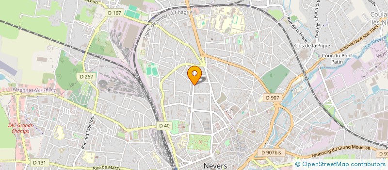localisation de l'entreprise 423 909 498  à NEVERS