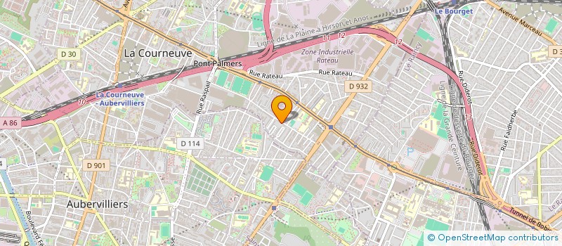 localisation de l'entreprise 424 090 546  à LA COURNEUVE