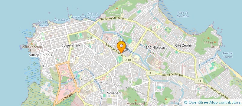 localisation de l'entreprise 424 114 676   CAYENNE