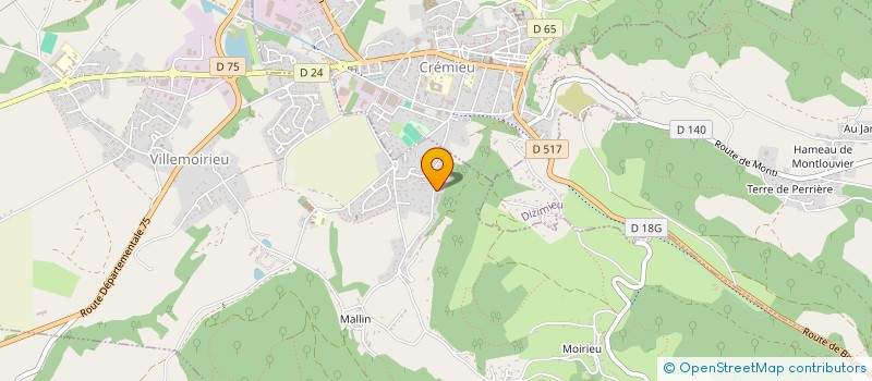 localisation de l'entreprise 424 177 202   CREMIEU