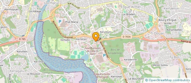 localisation de l'entreprise 424 204 600   LANDIVISIAU