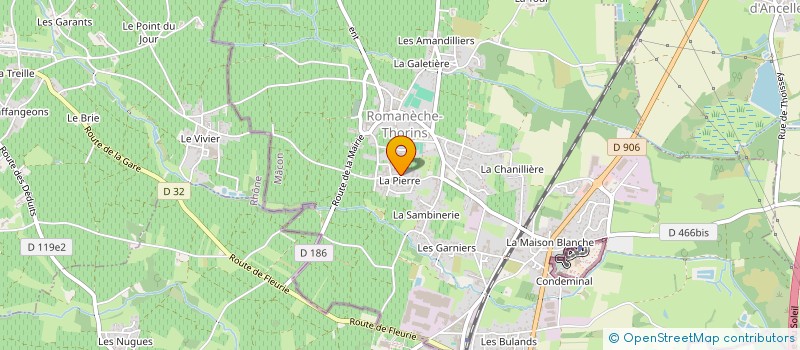 localisation de l'entreprise 424 690 485   ROMANECHE-THORINS