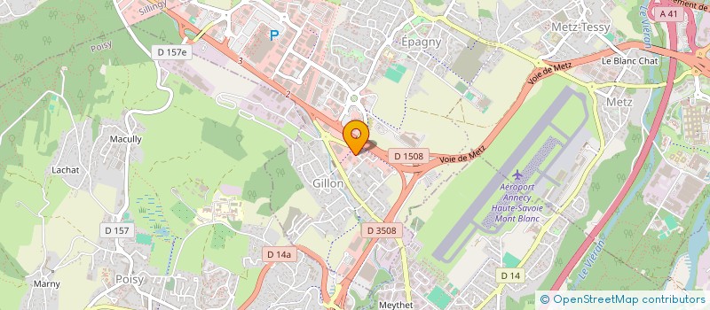 localisation de l'entreprise 424 774 800 à POISY