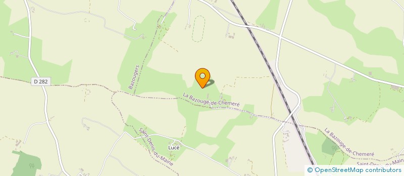 localisation de l'entreprise 424 808 806   LA BAZOUGE-DE-CHEMERE