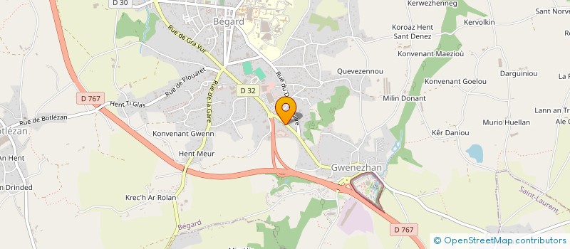 localisation de l'entreprise 424 957 793   BEGARD