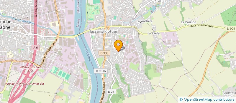 localisation de l'entreprise 424 959 088 à JASSANS-RIOTTIER