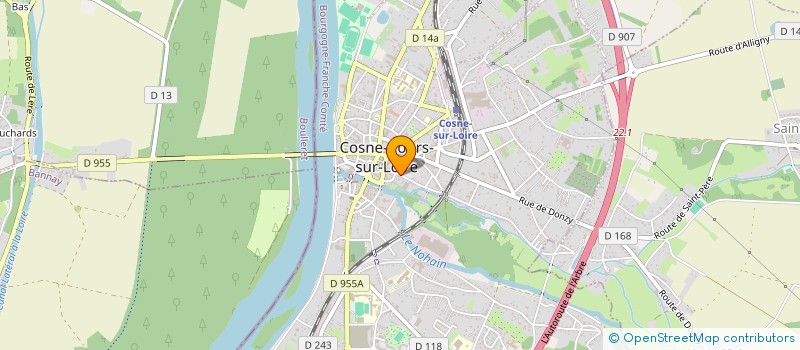 localisation de l'entreprise 427 479 043 à COSNE-COURS-SUR-LOIRE