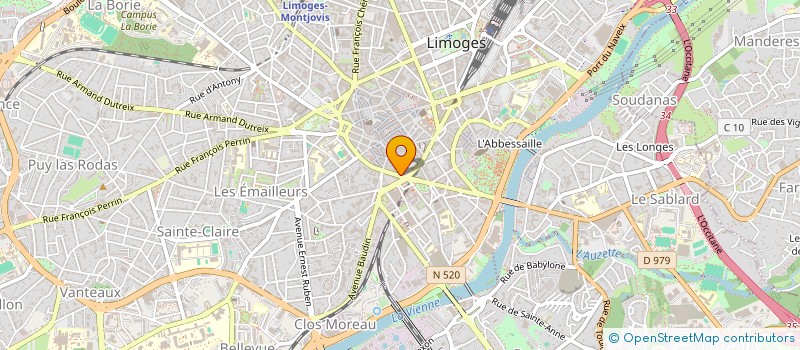 localisation de l'entreprise 428 225 890 à LIMOGES