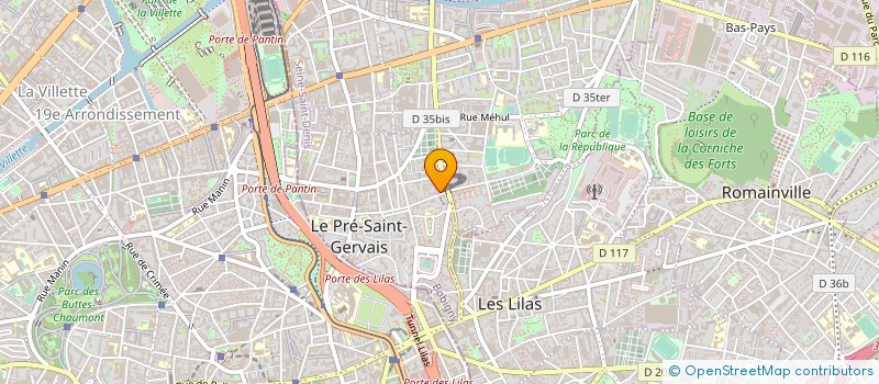 localisation de l'entreprise 428 651 921 à PANTIN