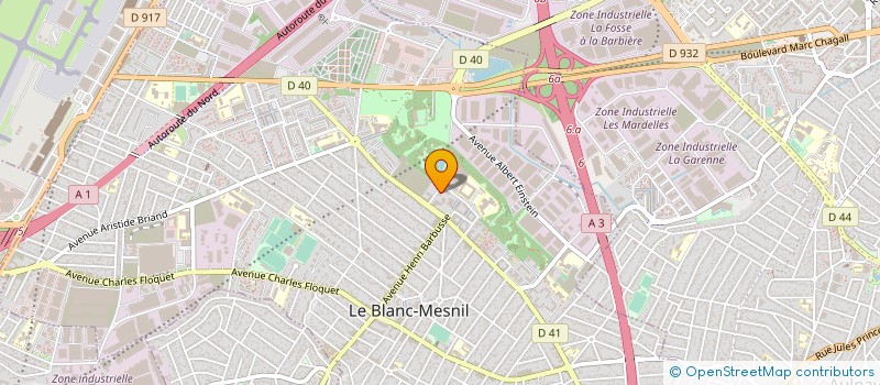 localisation de l'entreprise 428 654 636 à LE BLANC-MESNIL