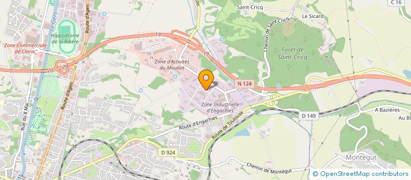 localisation de l'entreprise 429 040 074 à AUCH