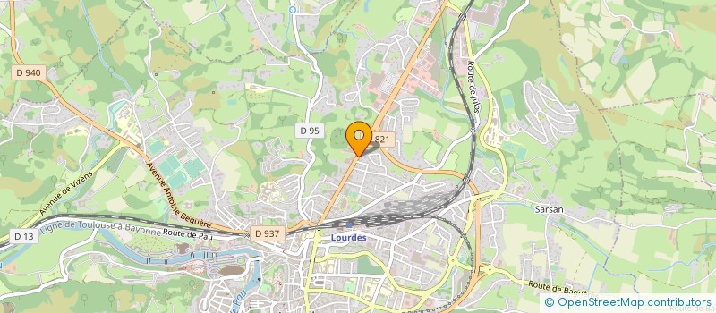 localisation de l'entreprise 429 091 572   LOURDES