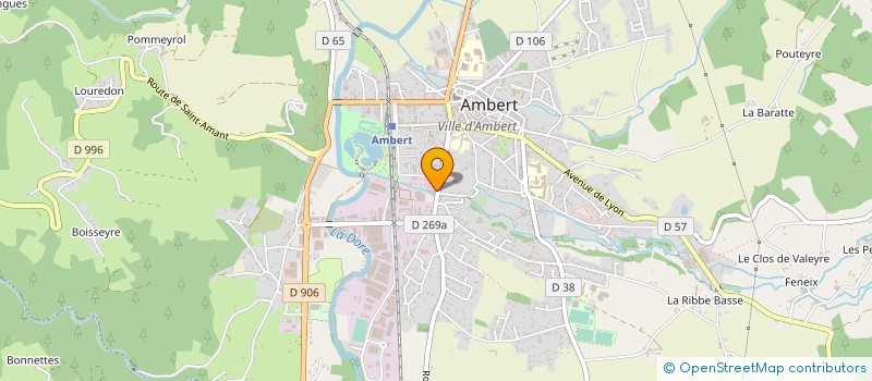 localisation de l'entreprise 429 602 717 à AMBERT