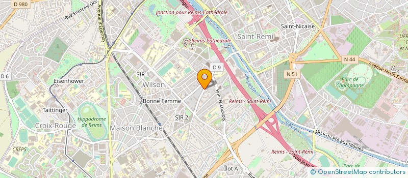 localisation de l'entreprise 429 621 352 à REIMS