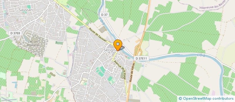 localisation de l'entreprise 429 773 104   SERIGNAN