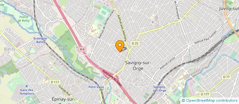 localisation de l'entreprise 429 953 722 à SAVIGNY-SUR-ORGE