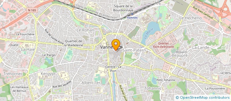 localisation de l'entreprise 43 AVENUE VICTOR HUGO à VANNES