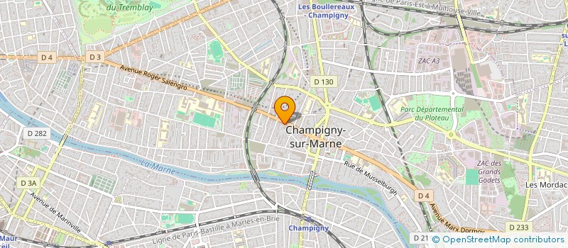 localisation de l'entreprise 43 DAESIL STREET  CHAMPIGNY-SUR-MARNE