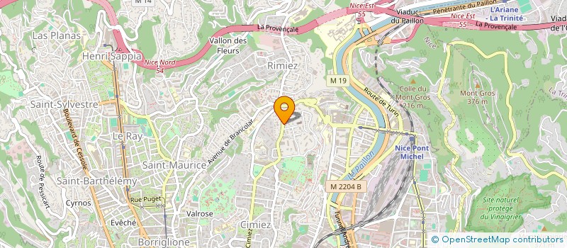 localisation de l'entreprise 43 DEGRES CINQ  NICE
