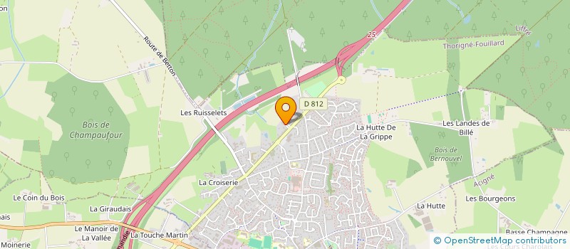 localisation de l'entreprise 43 DINAN  THORIGNE-FOUILLARD