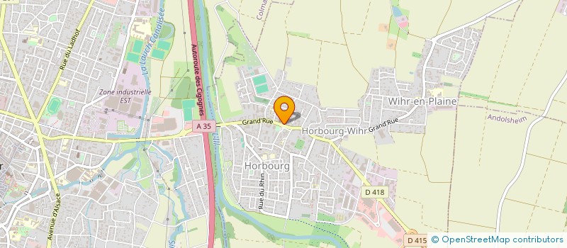 localisation de l'entreprise 43 GRAND RUE  HORBOURG-WIHR