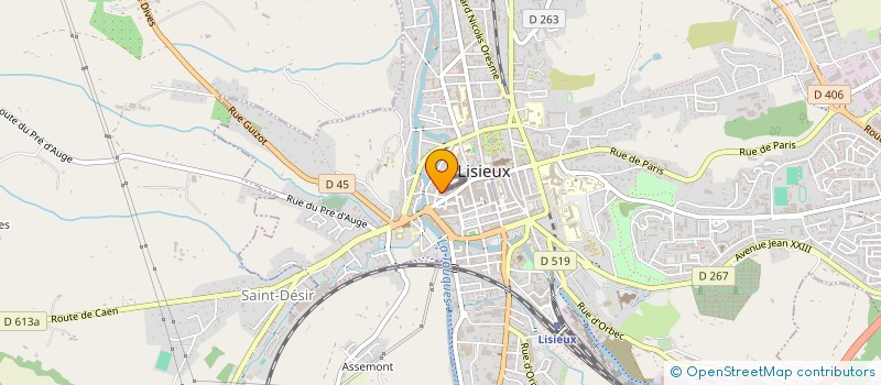 localisation de l'entreprise 43 RUE DE LA PROVIDENCE  LISIEUX