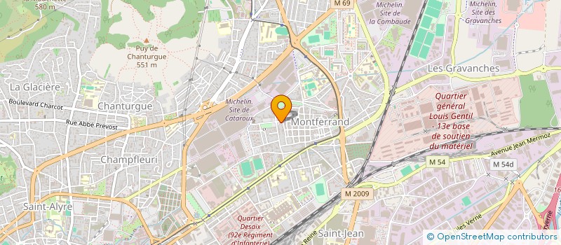 localisation de l'entreprise 43 RUE DE LA RODADE  CLERMONT-FERRAND